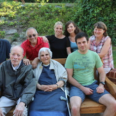 From the left - Ian, Dad, Mark, Mum, Jenny, Tara, Luke and Claire. 4th July 2015.
