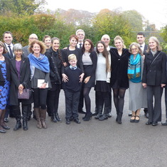 Most of Mum's wider family, partners and friends at her funeral/celebration on 15th Nov 2016.