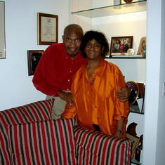 Milton with his dear friend Carlene Bawden Thanksgiving 2007