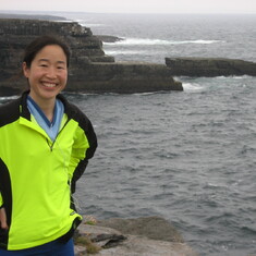 Mina on Inis Mor during the 2006 Engineering the Eye Conference