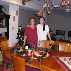 Mina and Deb at our Mitchell Road home