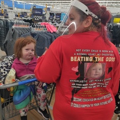 Wearing the "special T-shirt" at walmart to prevent cops called on us.