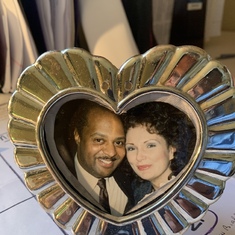 Miranda kept this silver heart frame and photo at bedside