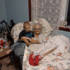 Ben with Great-grandma