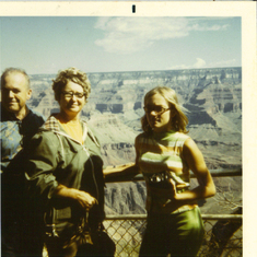 mom, dad and myself at the Grand Canyon-
