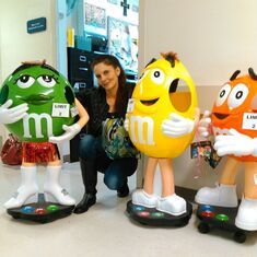 Misty with our M&M friends