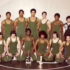 Scan_Pic0036  Mitchell (tallest in center), one of El Cerrito High School's wrestling champions