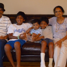 With grandchildren  Aug 12, 2011