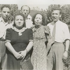 Milt is on the right, with family