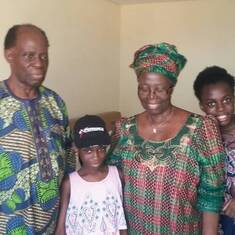 Mummy, Daddy and the Oke grandchildren - Jumoke''s children