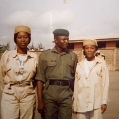Moji and I with NYSC official 