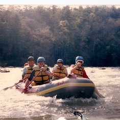 Rafting with Jo and Frank down the Chattooga.
