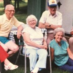 Mom's (Rita Ingersoll) Family-
     Brothers
Left top Larry Kirk- Right Top Middle-Ed Kirk
Right End- Francis Kirk
      Sister IN Law-Wife Milly Kirk-Spouse Larry
      Sister Cindy (Kirk) Blum
     Sister In Law-Millie Kirk Spose of Larry Kirk
      Sis