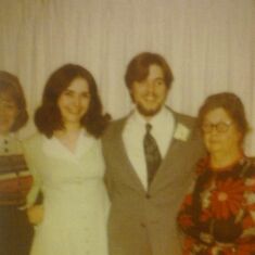 Jimmy and Karen Kruse's wedding day! Mom and Grama in picture.