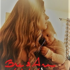 Jamie's oldest child, Breanna. She is holding Ana who loves her so much. Breanna has become a mother to Ana.