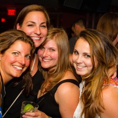 Us at the Urban Beach Volleyball tournament after party in Whistler in 2013