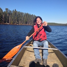Canoeing in Environmental Lake Area 