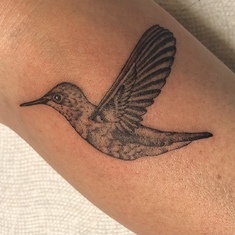 My hummingbird tattoo
