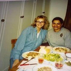 With Giota in London in early 90s