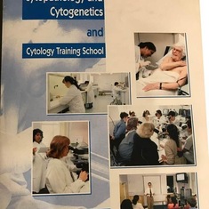 On the brochure (top right) as a fellowship student in St. Mary’s Hospital, London in the early 90s