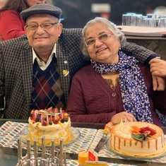 Brother and Sister on her last birthday - Jan 10, 2021