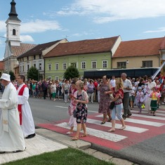 Solenita di Santa Filomena in centro slovacco a Spišské Podhradie 11.8.2019