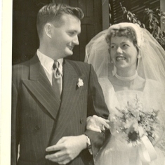 Mum and Dad's wedding day.