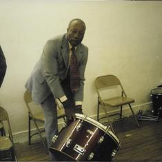 Dad loved beating the drums for the Lord