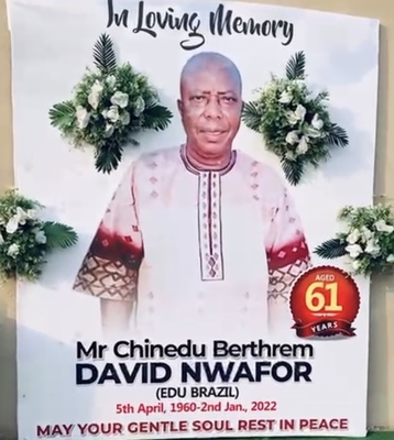 MR CHINEDU DAVID BERTHREM NWAFOR