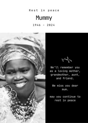 MRS  ELIZABETH INIHEHEN OKOSUN  ( NEE EIGBOBO )