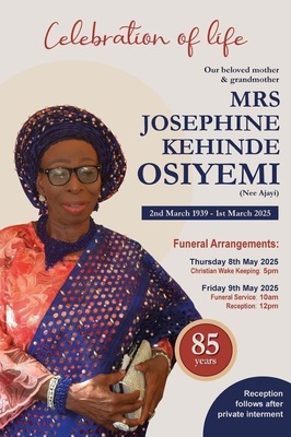 Mrs Josephine Kehinde Osiyemi