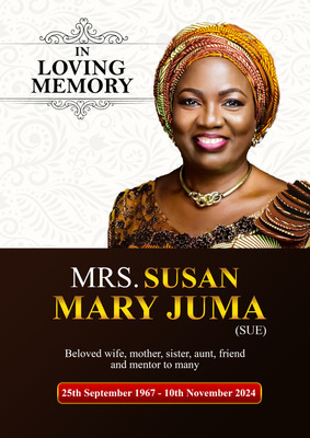 Mrs Susan (Sue) Mary Juma