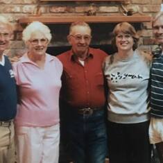 Arland, Mom (Dorothy), Dad (George), Julie, Duane