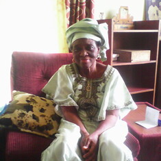 On her 75th birthday 