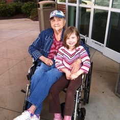 Mom & Maddie at Rutherford Hospital for a scan
