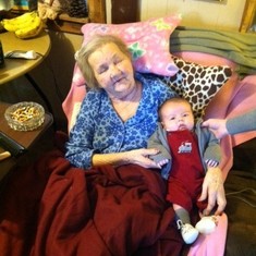 Mom & great grandbaby Jackson