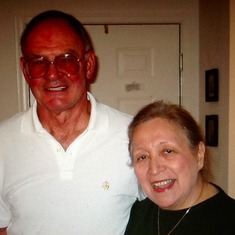 With Her sister Edith's husband Art in Alexandria Virginia apartment in 2004