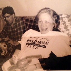 Myriam Haarman circa 1999 having fun with family in Alexandria Virginia