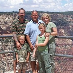 Myron with the Harrisons at the Grand Canyon