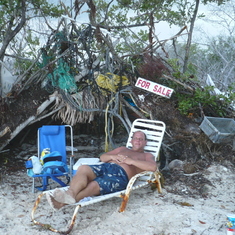 This was his little spot he claimed on his favorite beach in Isla Mirada