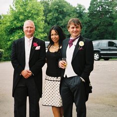 Your three children, James, Chris and Andrie at Chris & Natasha's Wedding