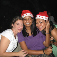 With Katie & Doreen at Doreen & Adam's despidida, Duncan's house, Los Banos, Philippines 13/12/08 