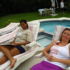 With Katie at beach house, Maya Maya Philippines, December 2008