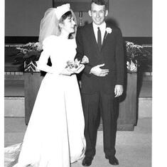 Fred and Nan's wedding, 1965