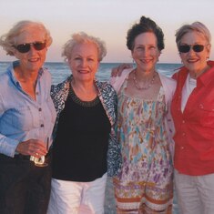 Sisters and cousin Nancy at the beach 2012