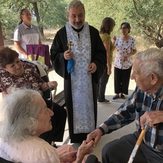 November 2019–the Der Hye came to Tucson for an Armenian church service