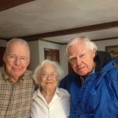 Jack, Mom and her brother, Jim, Rhode Island 2013
