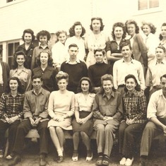 Mom's Senior Class - 1946 (Nancy is 4th person on right side of pic.