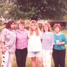 Mom and her girls:  Jenni, Lauri, Terri and Vicki.  1993
