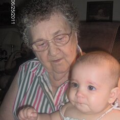 2011-  Mom holding great-grandbaby, Hailey. (Kelsi)